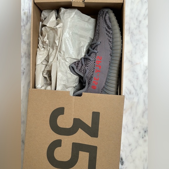 Authentic YEEZY Boost 350 V2 grey borang dgsorg AH2203 men US 6 female - Picture 4 of 15